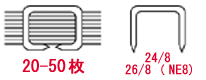 NOVUS（ノバス）　ステープル　NE8（26/8）　5000本入